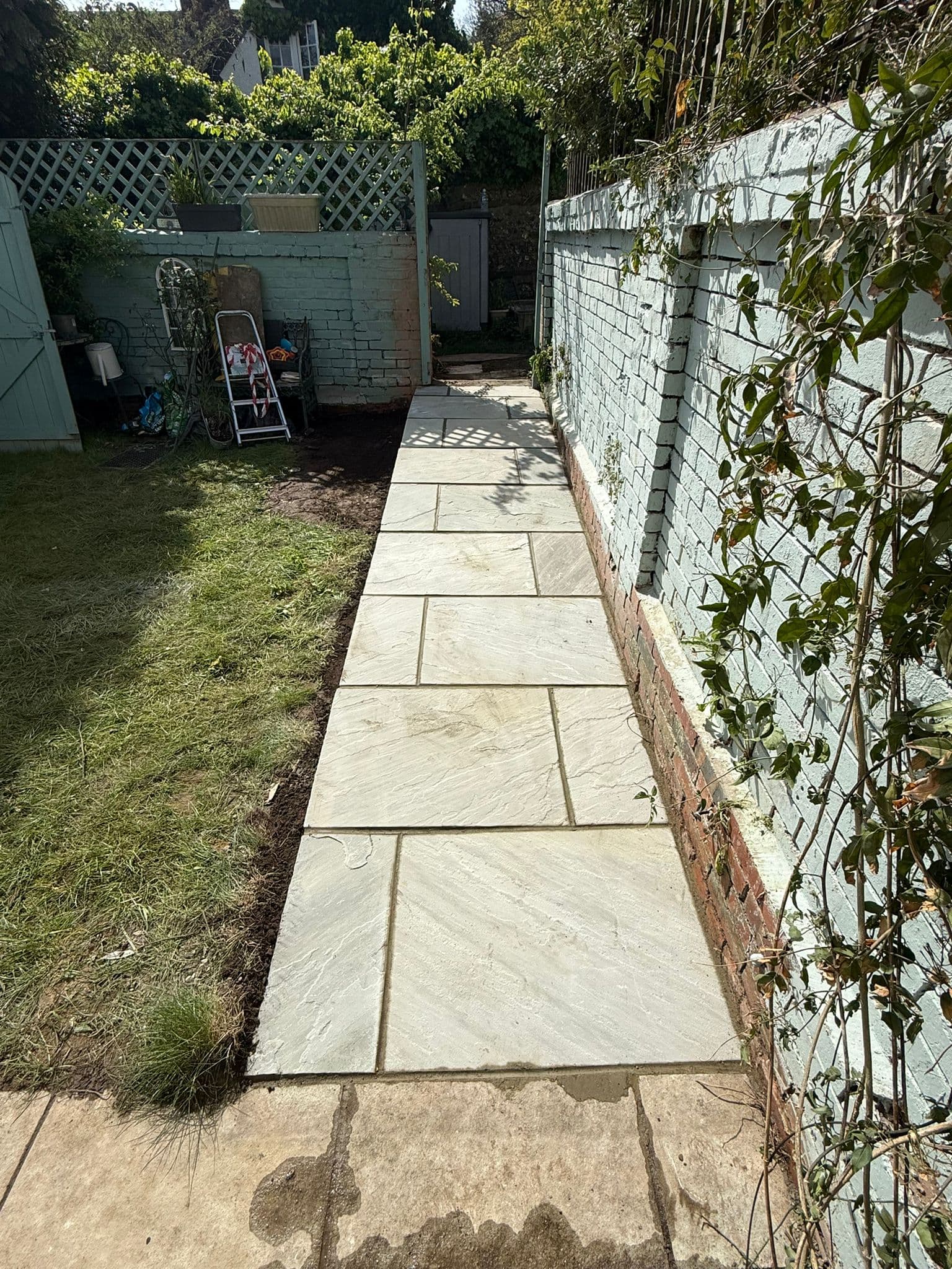 Paths, steps, and outdoor surfacing from a Sussex groundwork and paving project, finished to a high standard